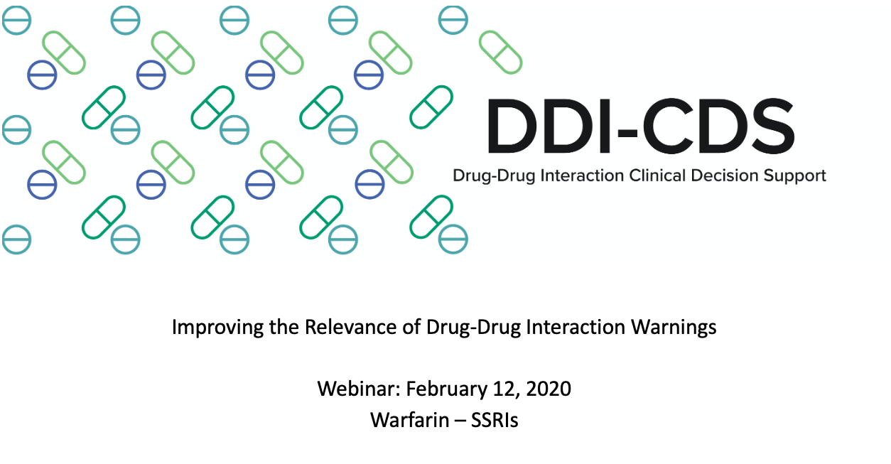 Webinar for warfarin-antidepressants